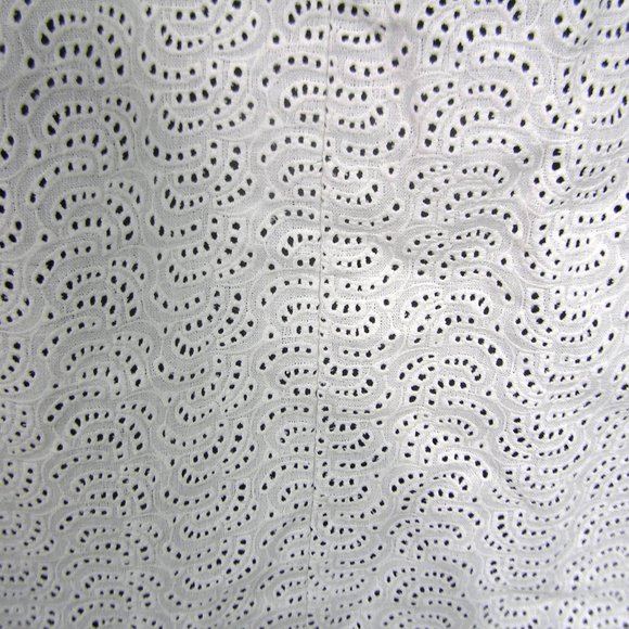 TIBI LINEN EYELET SHIFT DRESS SIZE 4 - Picture 4 of 13